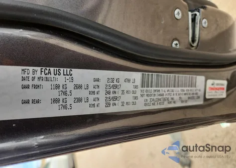 2019 Jeep Compass Trailhawk z USA, uszkodzony, nr VIN 3C4NJDDB4KT696745